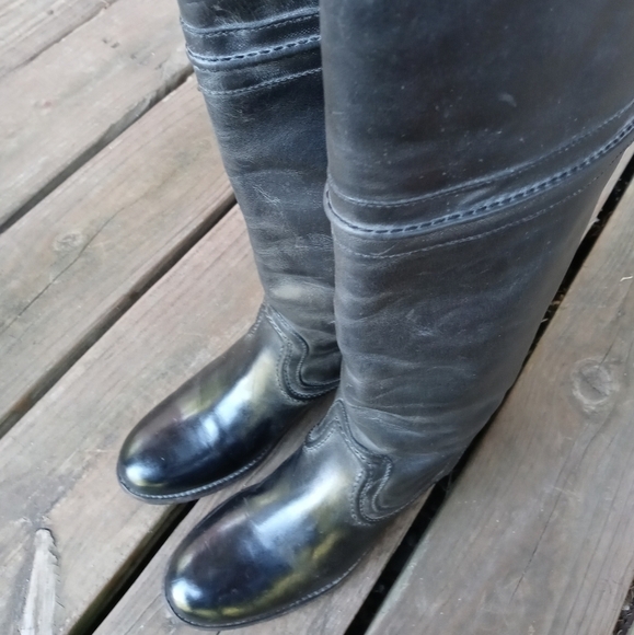 FRYE Women's Melissa Trapunto Knee-High 17" Boot b - Picture 1 of 8